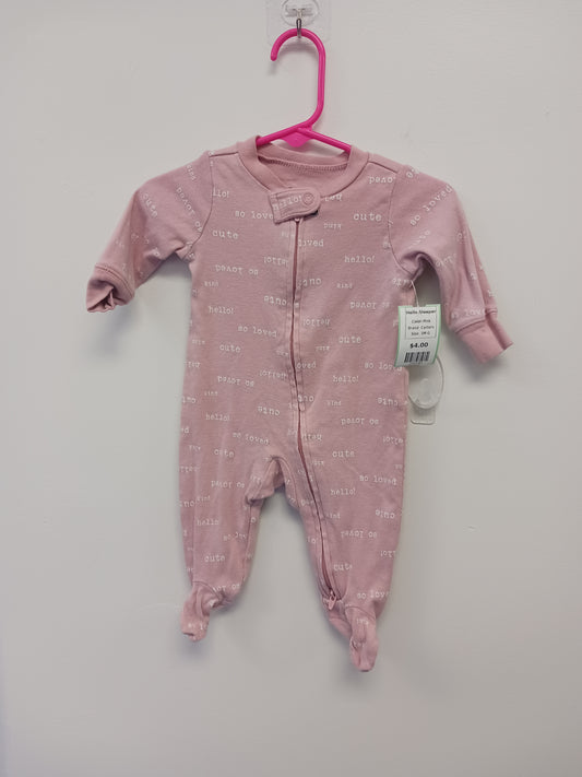 Pink Carters Hello Sleeper, 3M G