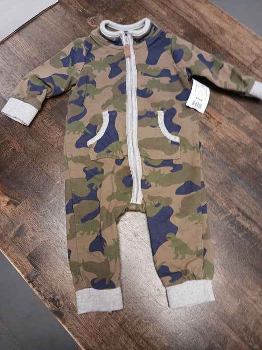 Green Camo Carters Pant One Piece, 6M B