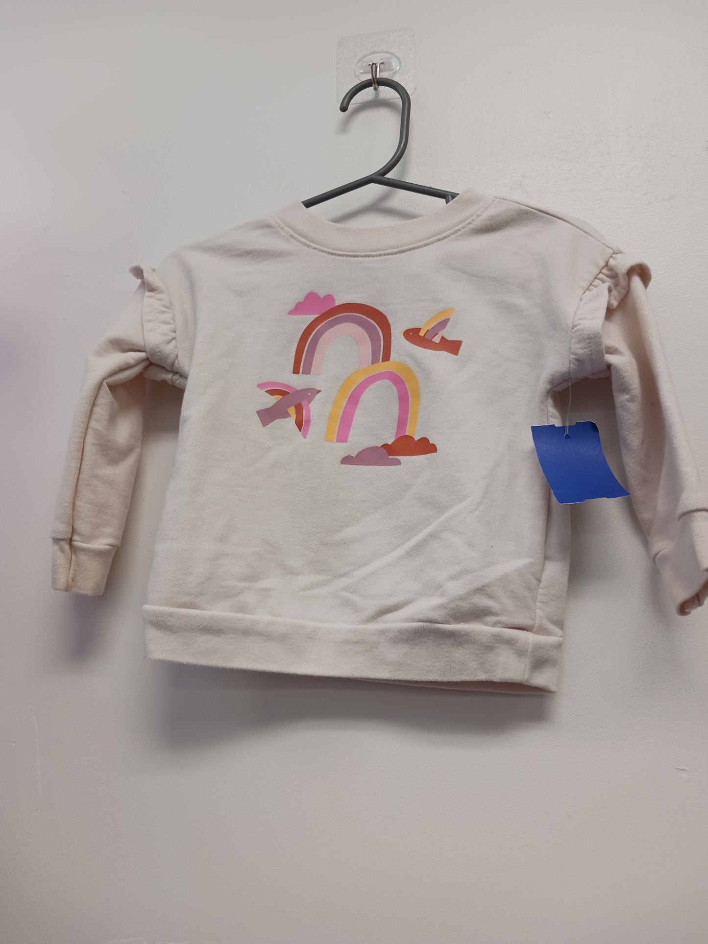 Pink Rainbow Cat & Jack Longsleeve Shirt, 12M G