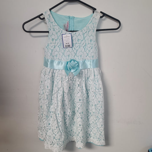 White/Blue Jessica Ann Holiday Dress, 6 G