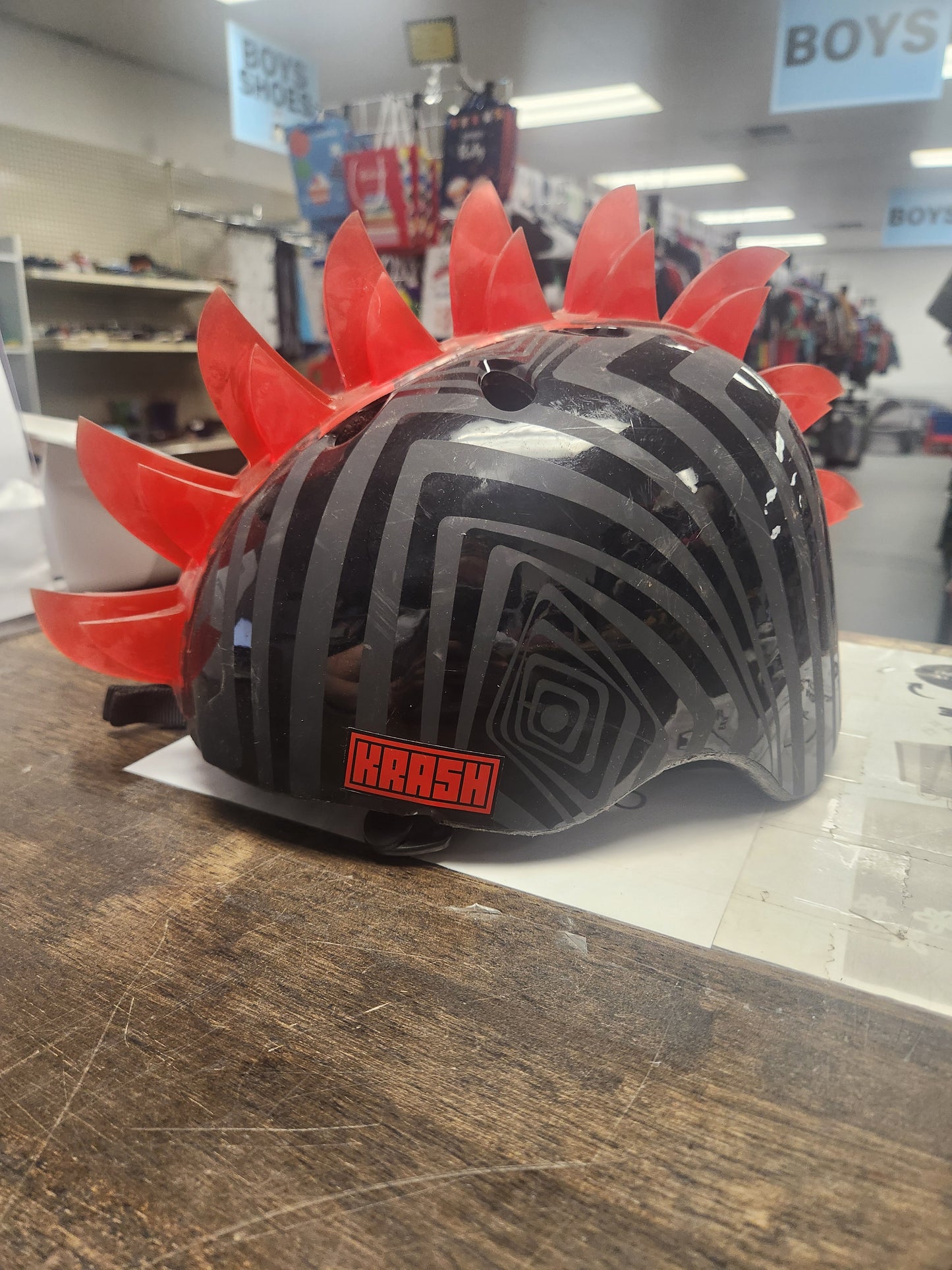 Red/Black Krash Bike Helmet, Youth