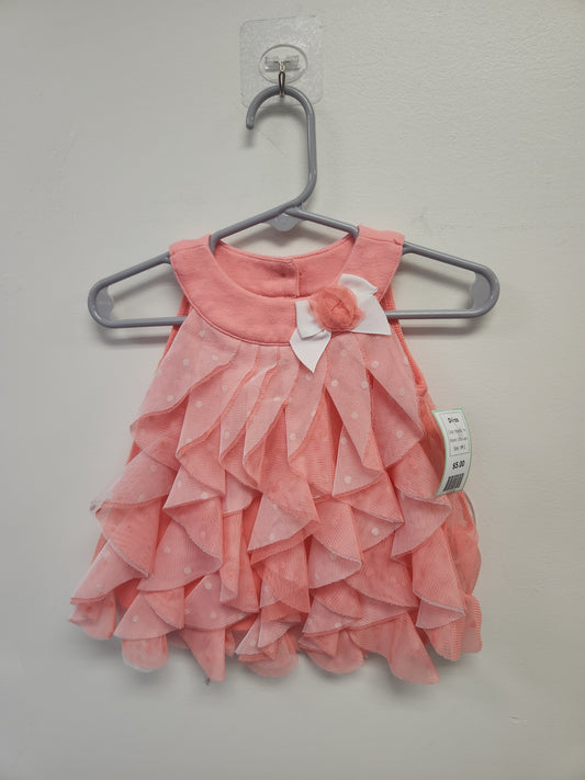Pink/White Little Lass Dress, 3M G