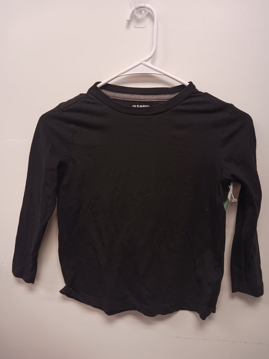 Black Old Navy Long Sleeve Tshirt, 6-7 B