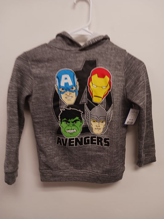 grey  avengers hoodie, 7 B