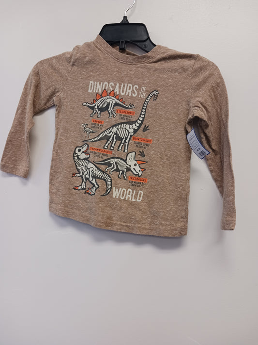 Tan Dino Jumping Bean Longsleeve Shirt, 4T B