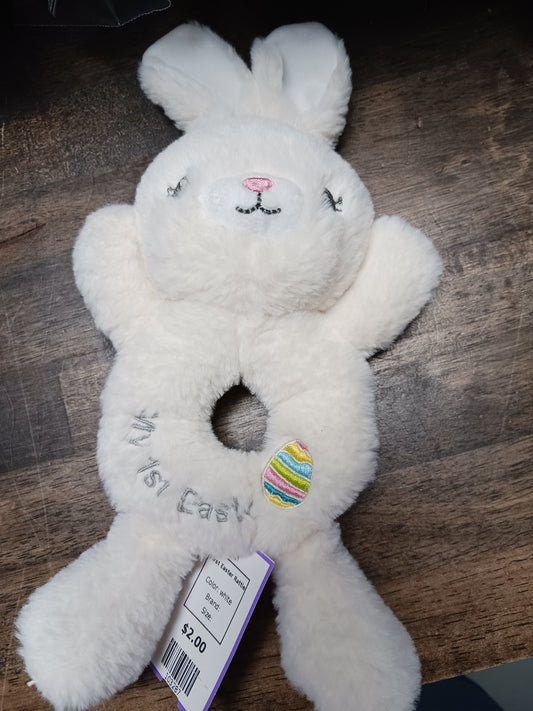 white  First Easter Rattle