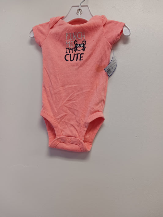 orange Carters Pinch Me Im Cute Onesie, 6M B