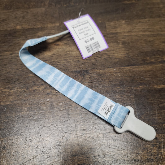 blue Nuby Pacifier Holder