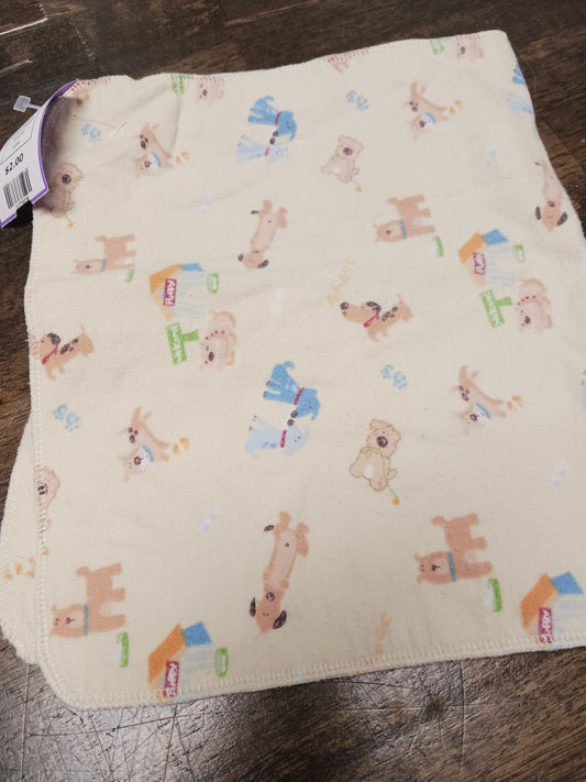 yellow  Dog Burp Cloth