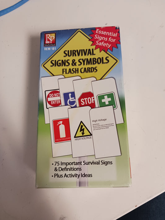 Survival Signs & Symbols Flash Cards