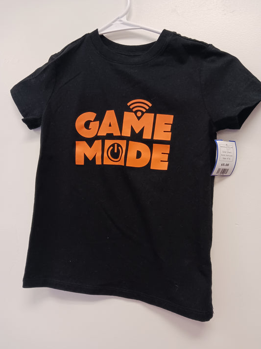 Black Cat & Jack Game Mode Tshirt 4/5, 4T B
