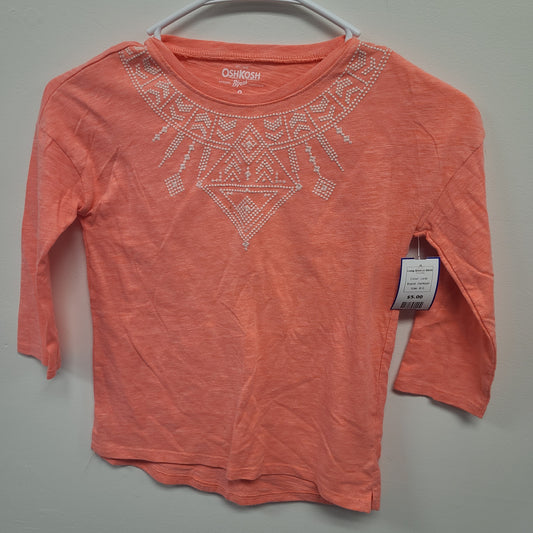 coral OshKosh Long Sleeve Shirt, 8 G