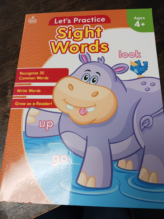 Lets Practice Sight Words book