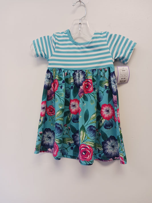 Blue/White Flower Little Millie Dress, 12M G