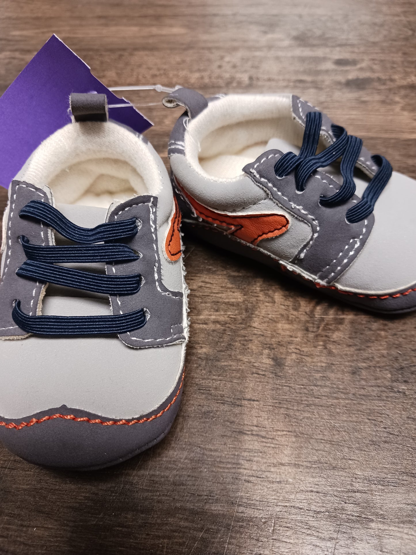 grey Child of Mine Crib shoes