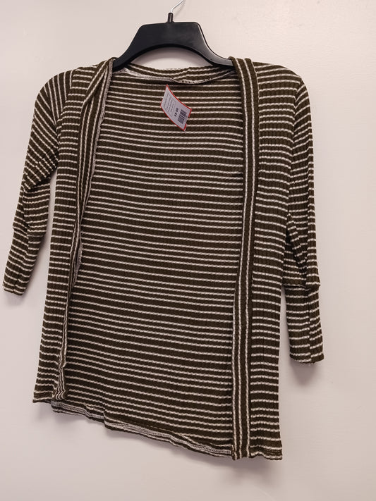 Green Striped Boutique Long Sweater Duster, 2T G