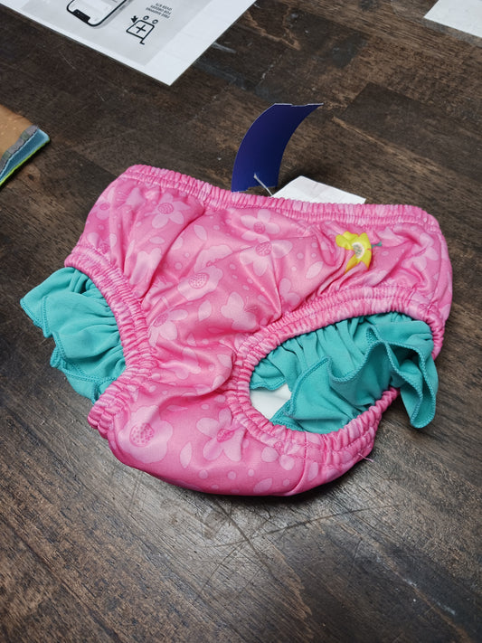 Pink/Blue Aqua Leisure Swim Diaper, 6M G