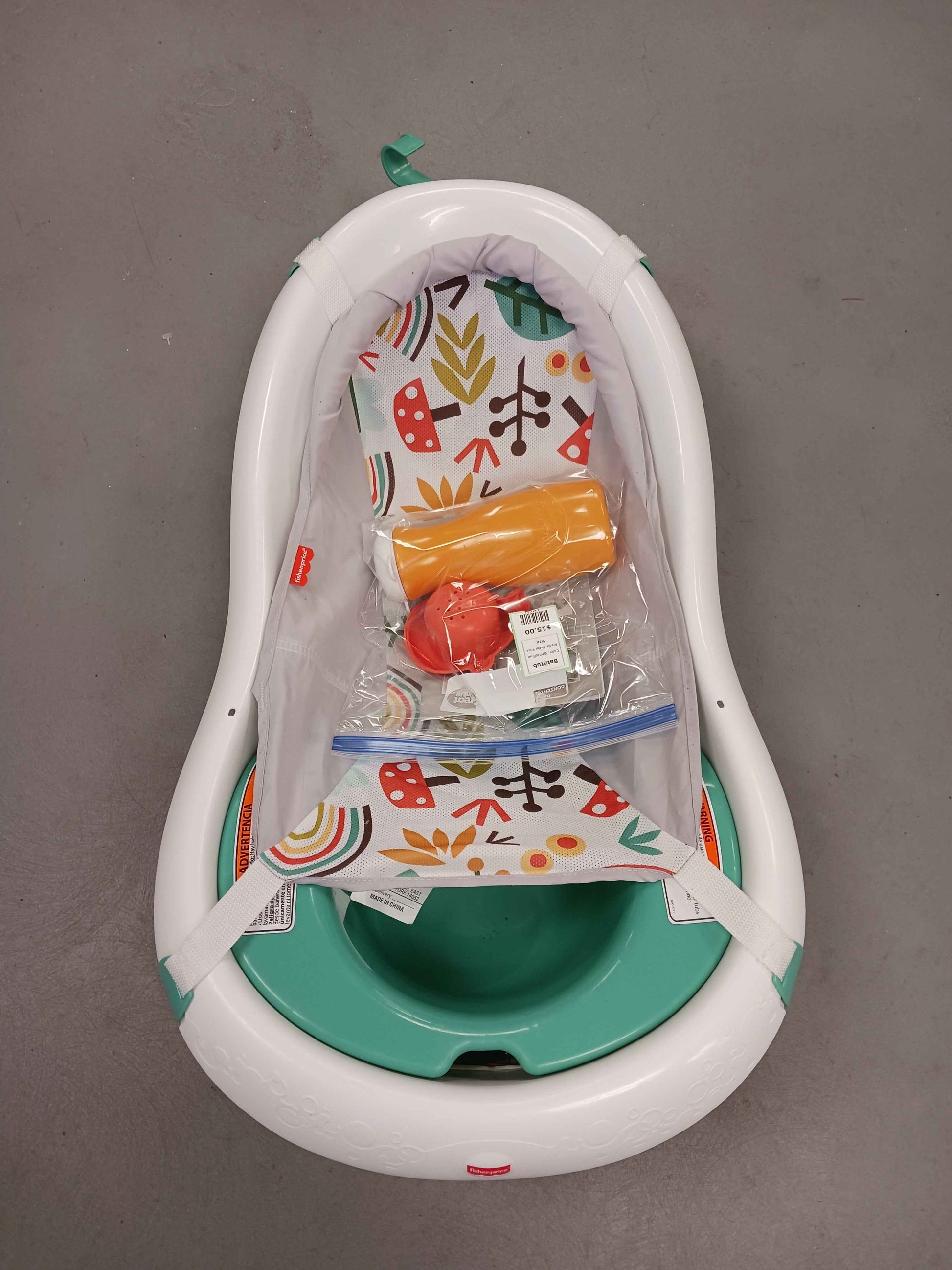 White/Blue Fisher Price Bathtub