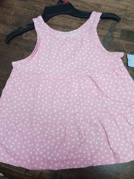 pink Wonder Nation Poka Dot Sleeveless Top, 7G