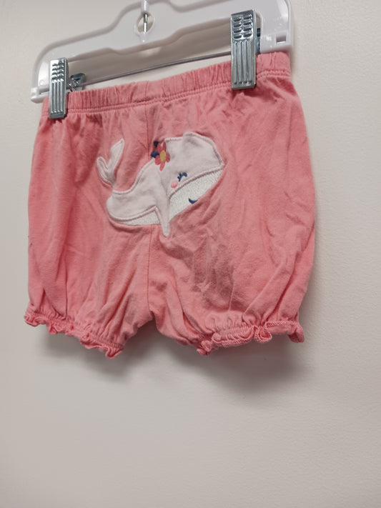 pink Carters Whale Shorts, 18M G