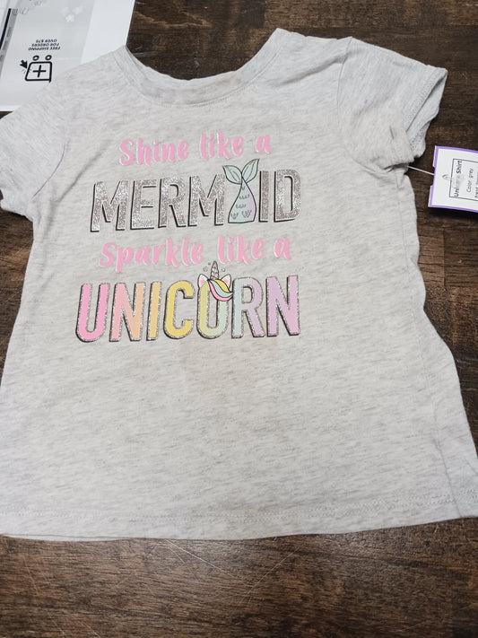 grey Garanimals Unicorn Shirt, 2T G