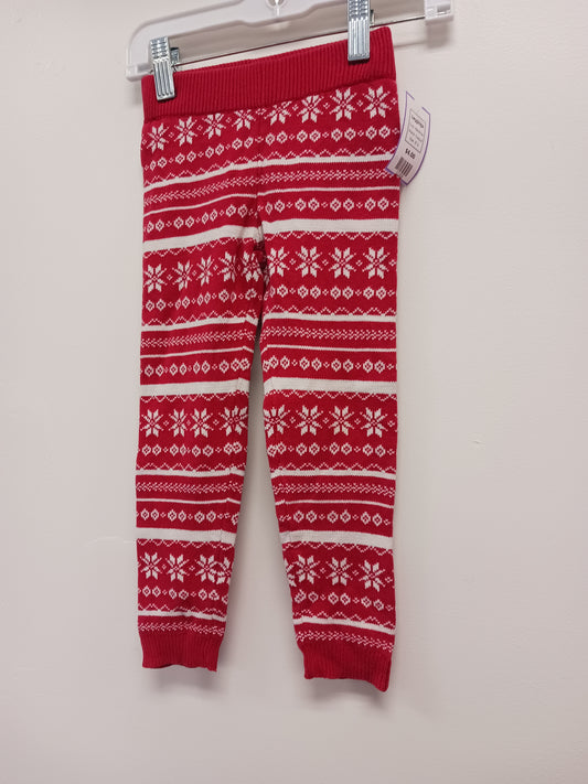 Red/White Crazy 8 Leggings, 3T G