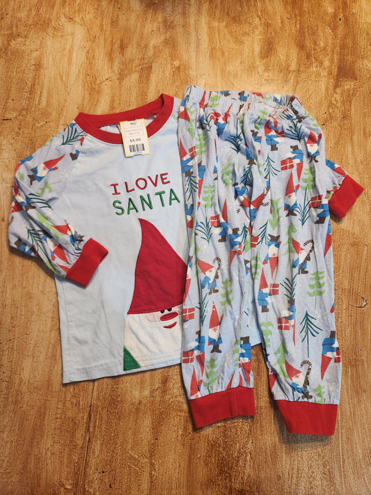 Blue/Red Christmas Baby Has Pjs, 5T B