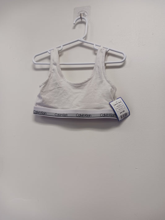 white Calvin Klein Sports Bra, 6 G