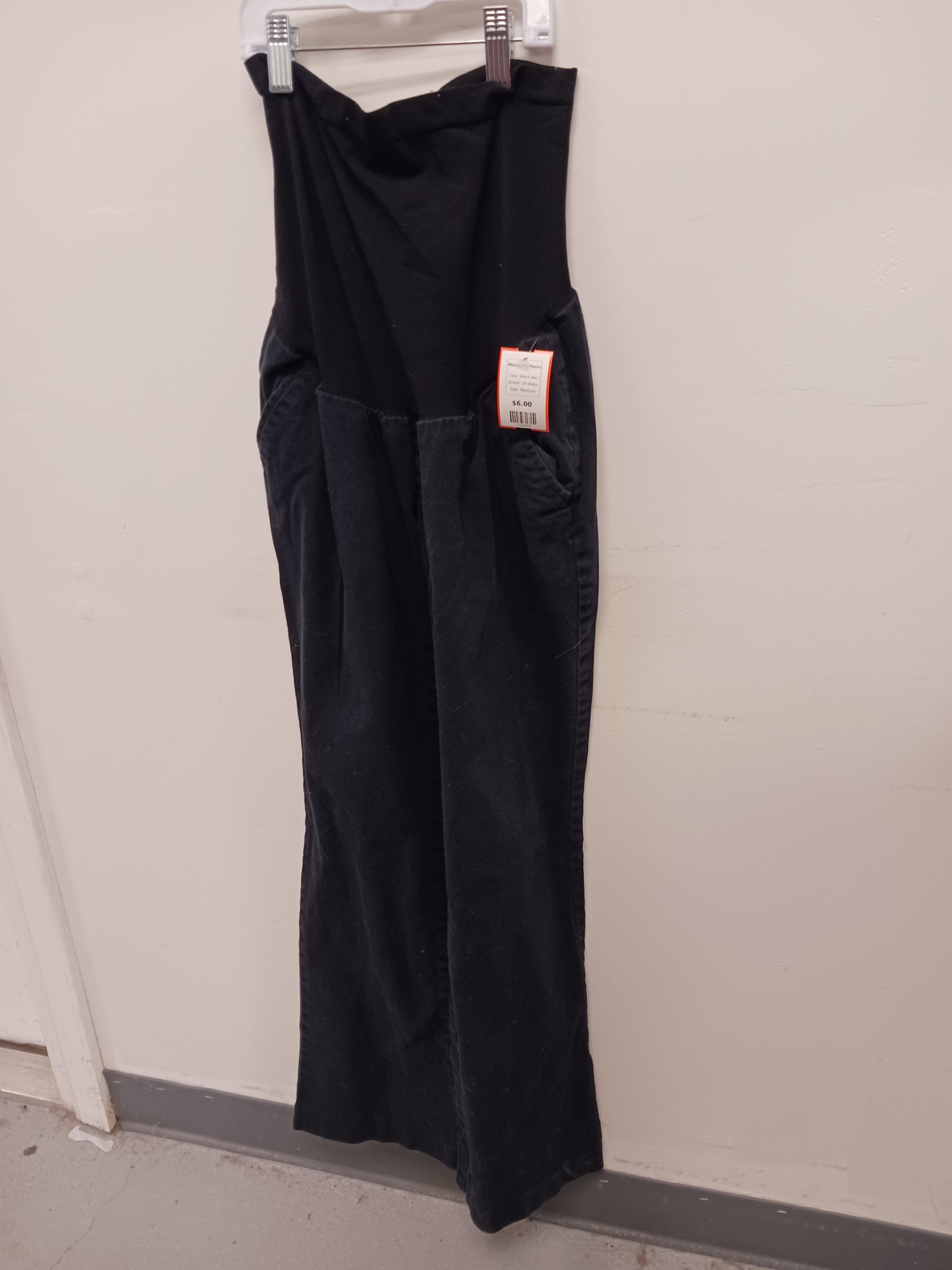 Black Jean Oh Baby Maternity Pants, Medium