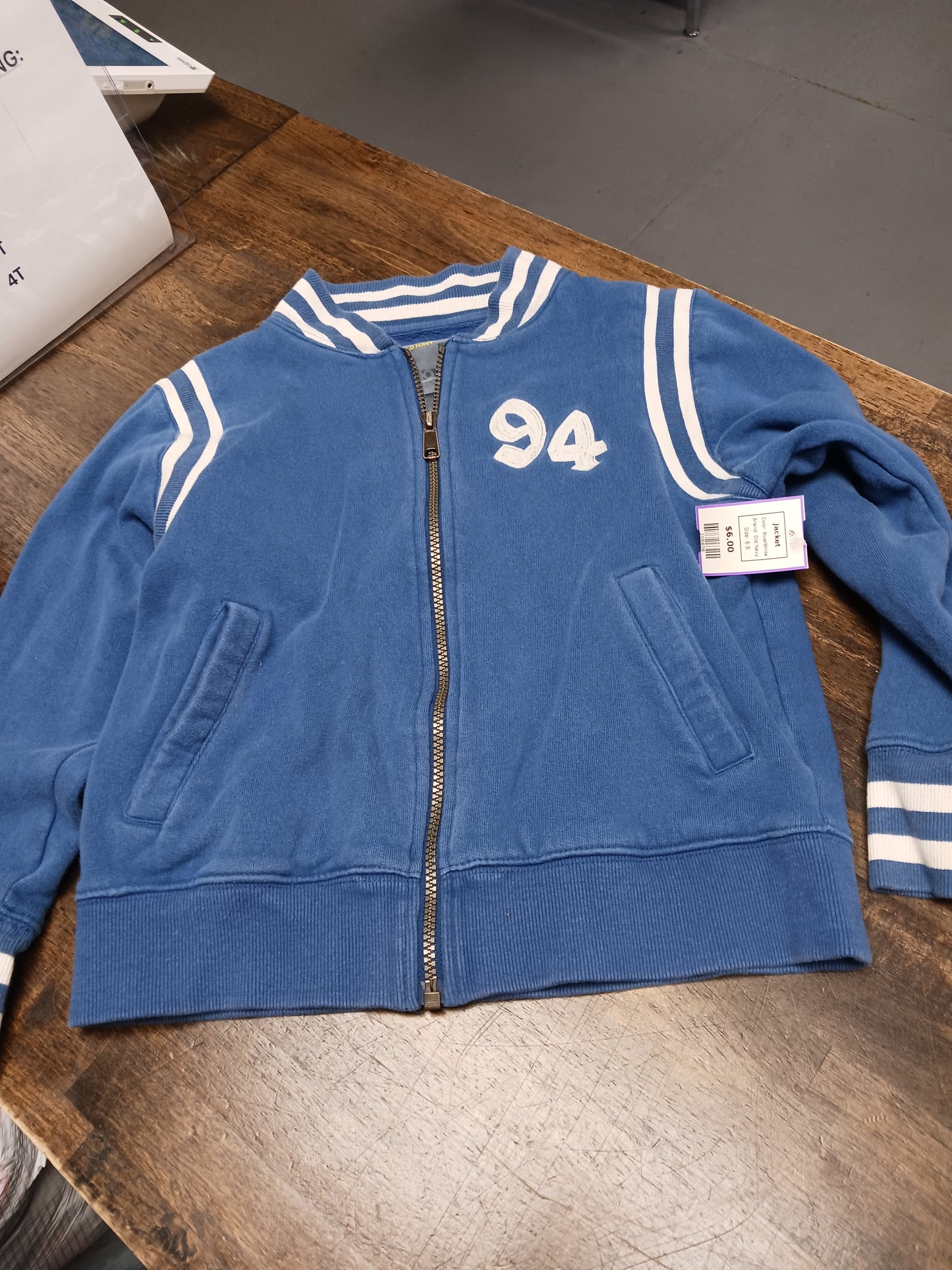 Blue/White Old Navy Jacket, 6 B