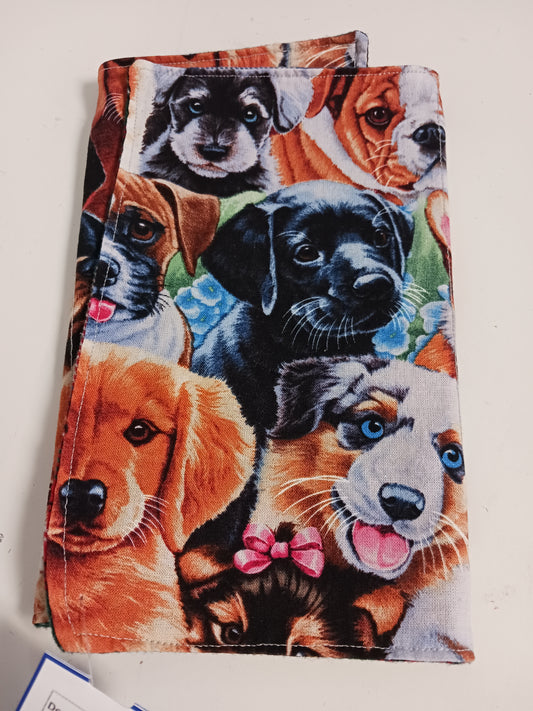 Brown  Dogs Burp Cloth