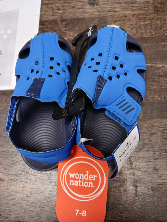 Blue Wonder Nation Water Shoes 7/8, 7 B