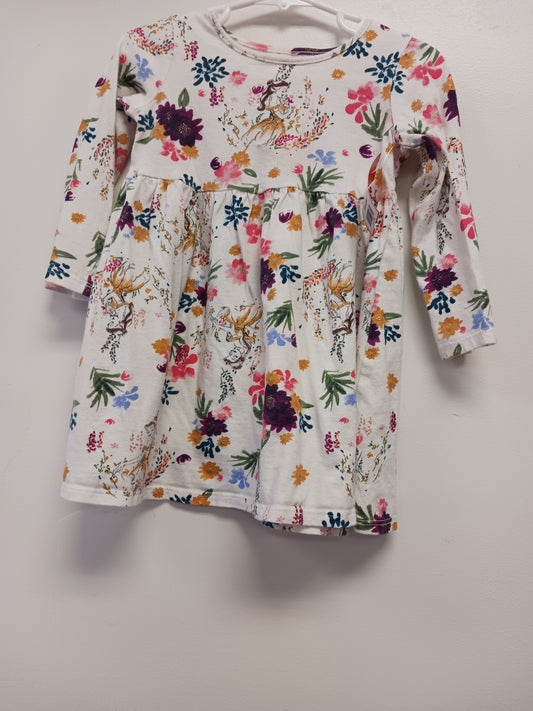 white/pink/blue Jumping Bean Flowered Belle dress, 2T G