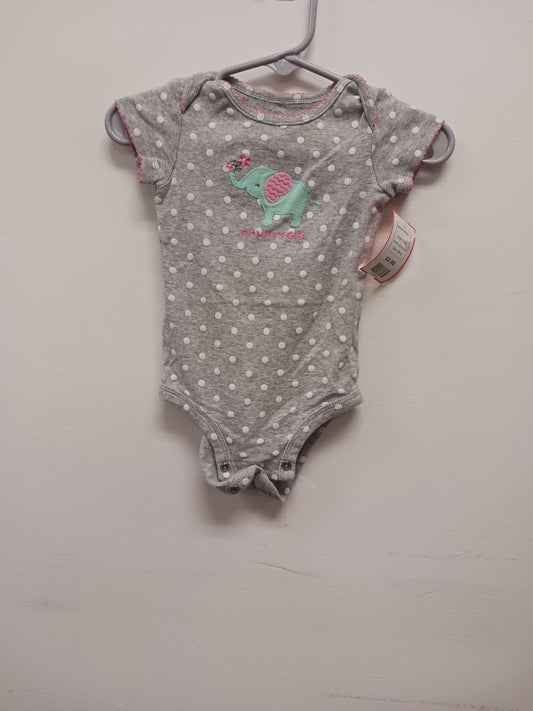 Grey just one you Mommy's Girl Onesie, 6M G
