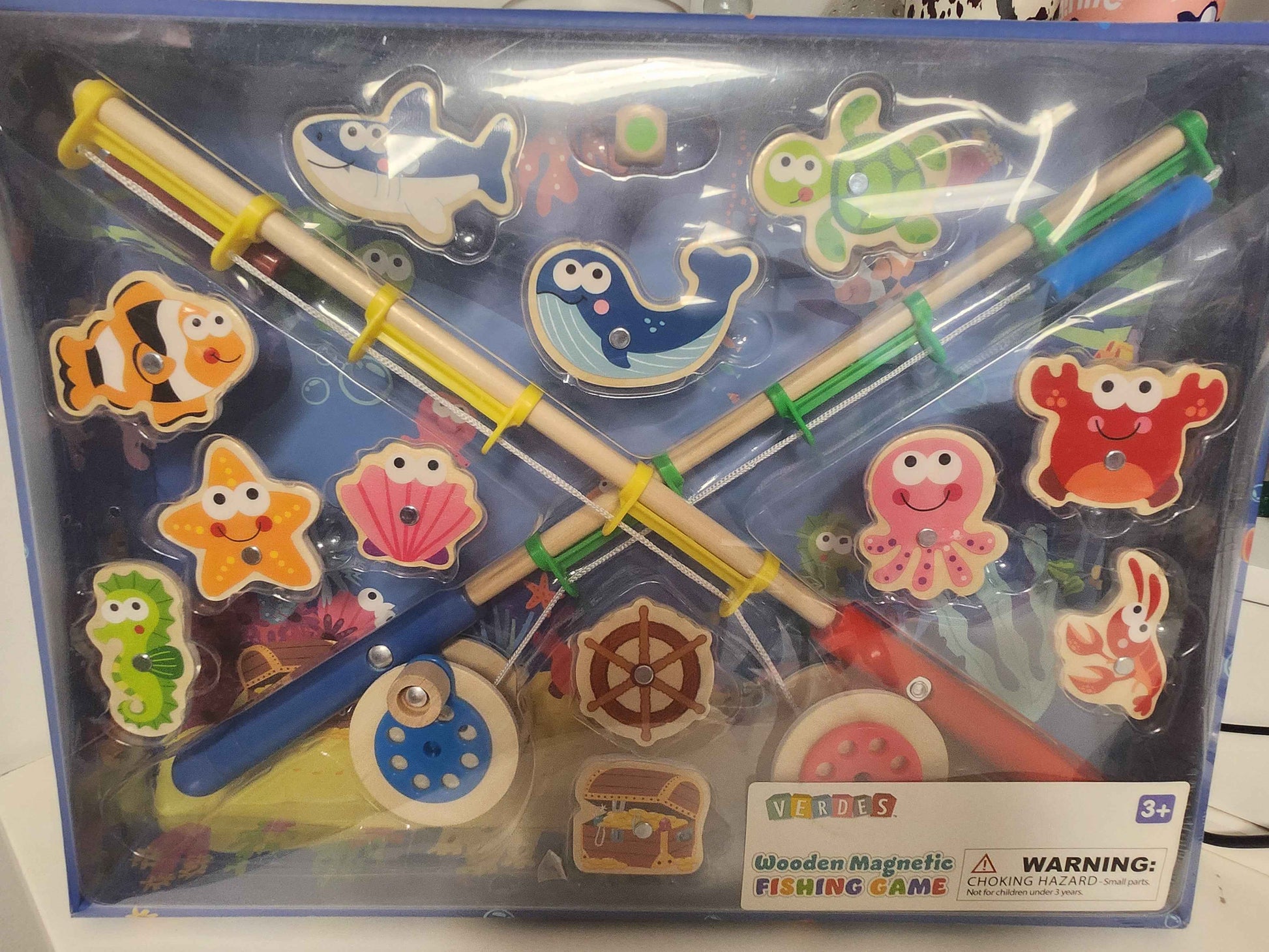 Verdes Wooden Magnetic Fishing Game