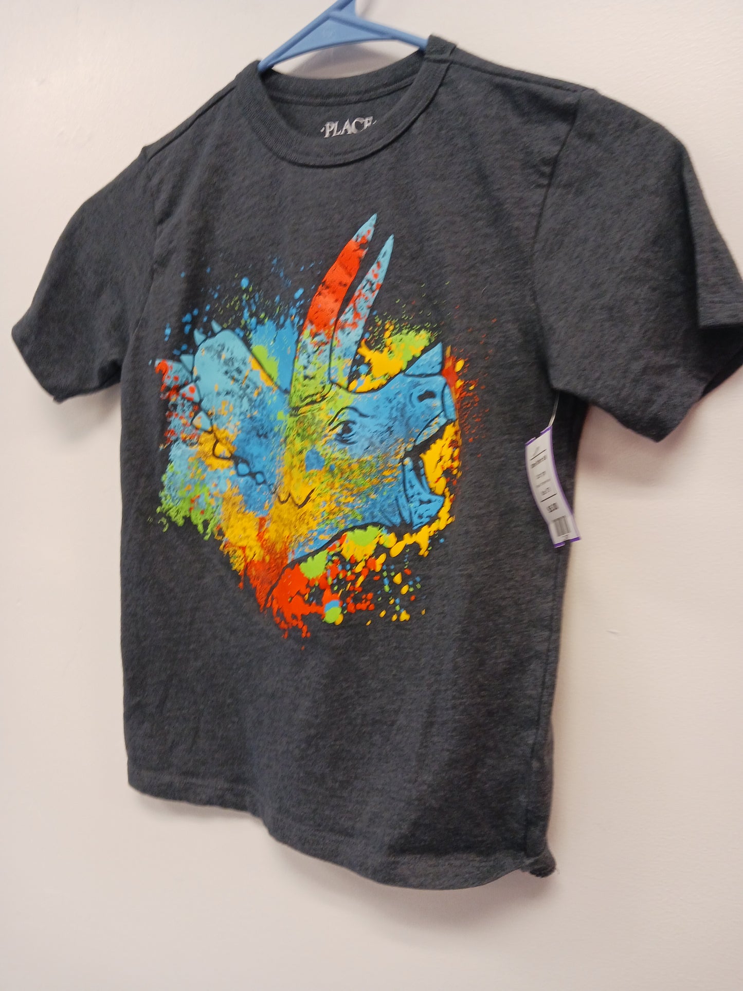 grey Childrens Place Dino Tshirt 5/6, 5T B