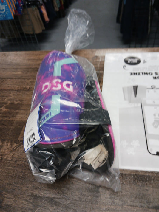 pink/purple DSG Soccer Shin Guards, Large