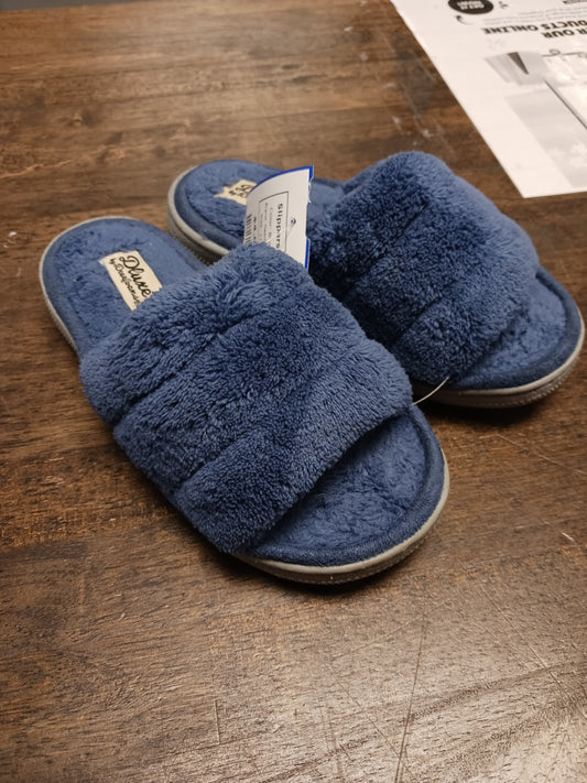 Blue Dearfoams Slippers, 11 B