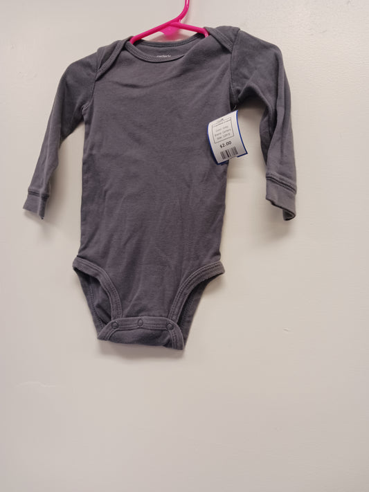 Grey Carters Longsleeve Onesie, 12M B