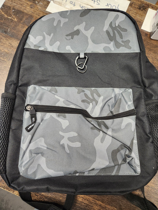 Black/Grey Camo  Bookbag