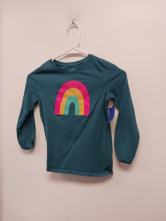 Jade Cat & Jack Long Sleeve Rainbow shirt, 6 G