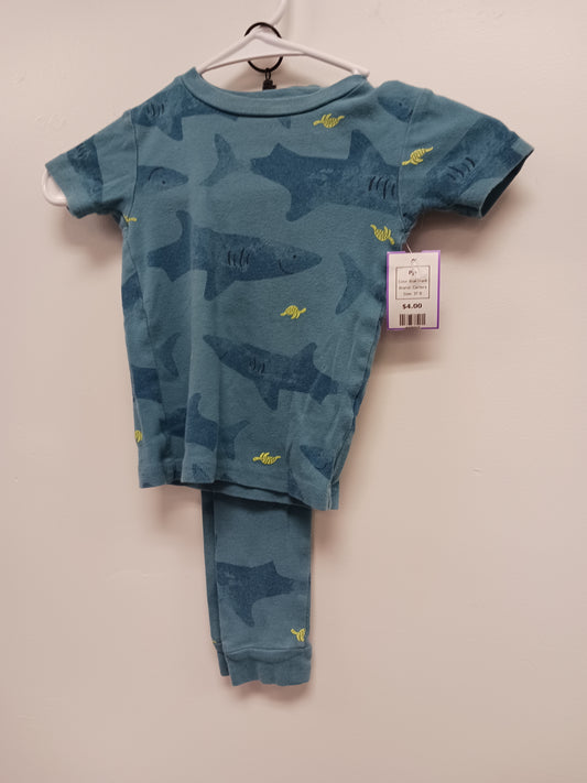 Blue Shark Carters Pjs, 3T B