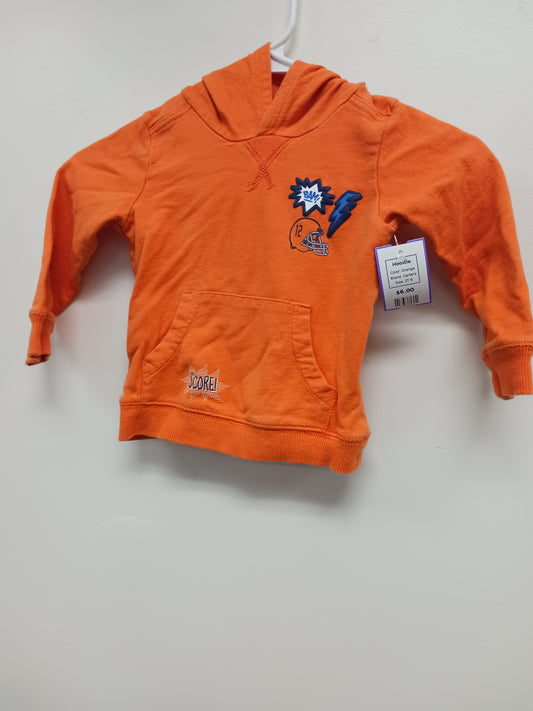 Orange Carters Hoodie, 2T B