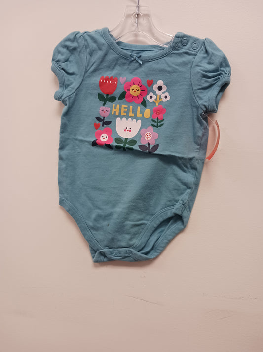 Blue Garanimals Hello Onesie, 6-9M G