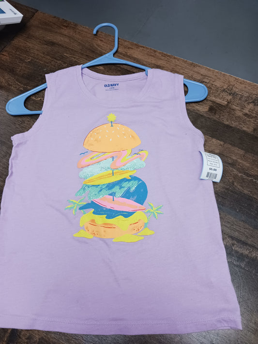 Purple Burger Old Navy Tank Top, 10 G