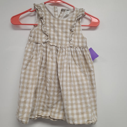 Tan/White Plaid H&M Dress, 4T G