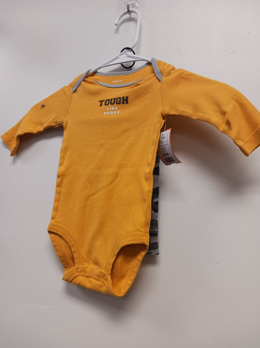 Yellow/Grey Camo Carters Outfit, 6M B