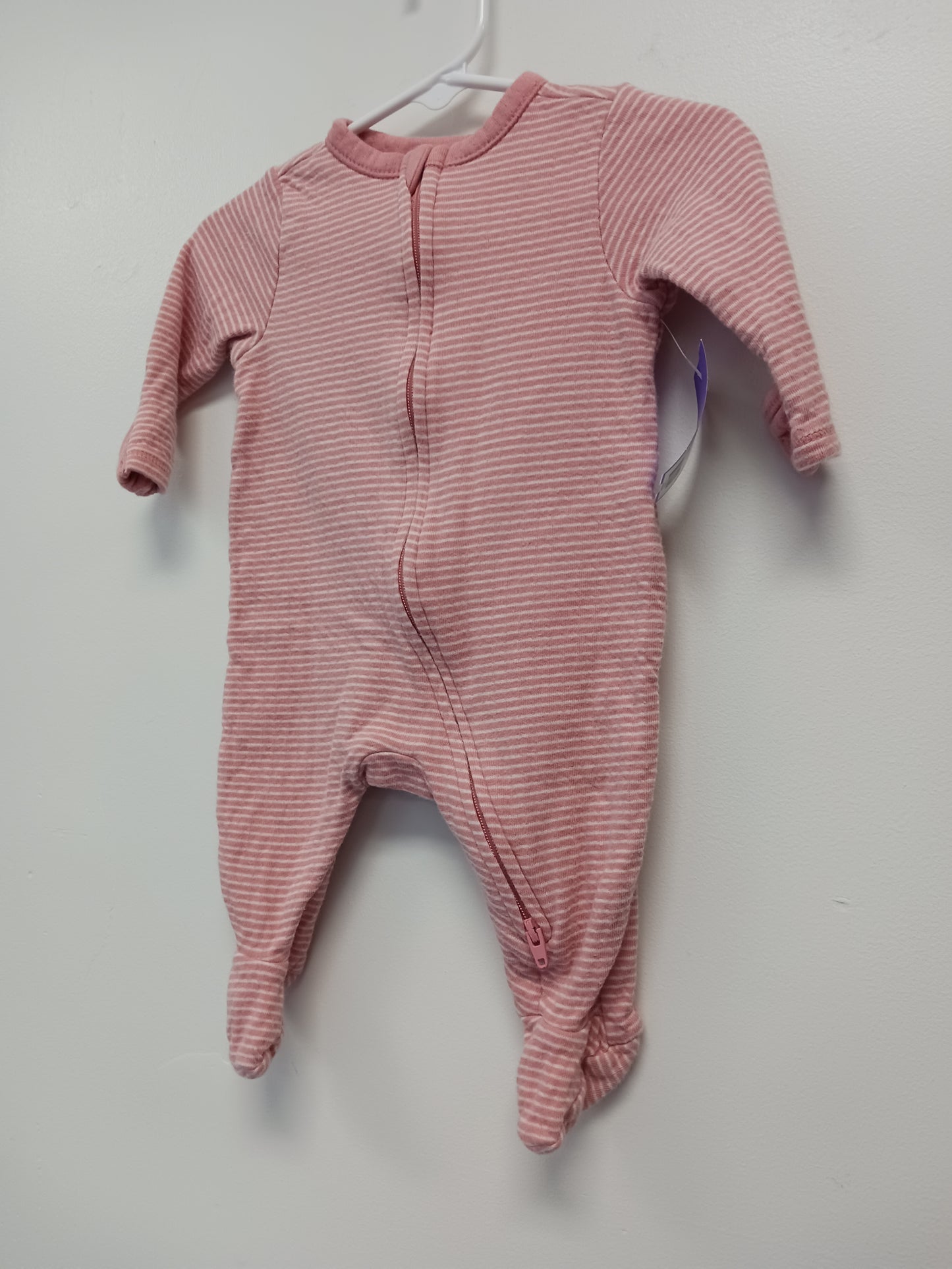 Pink/White Striped Old Navy Sleeper, NB G
