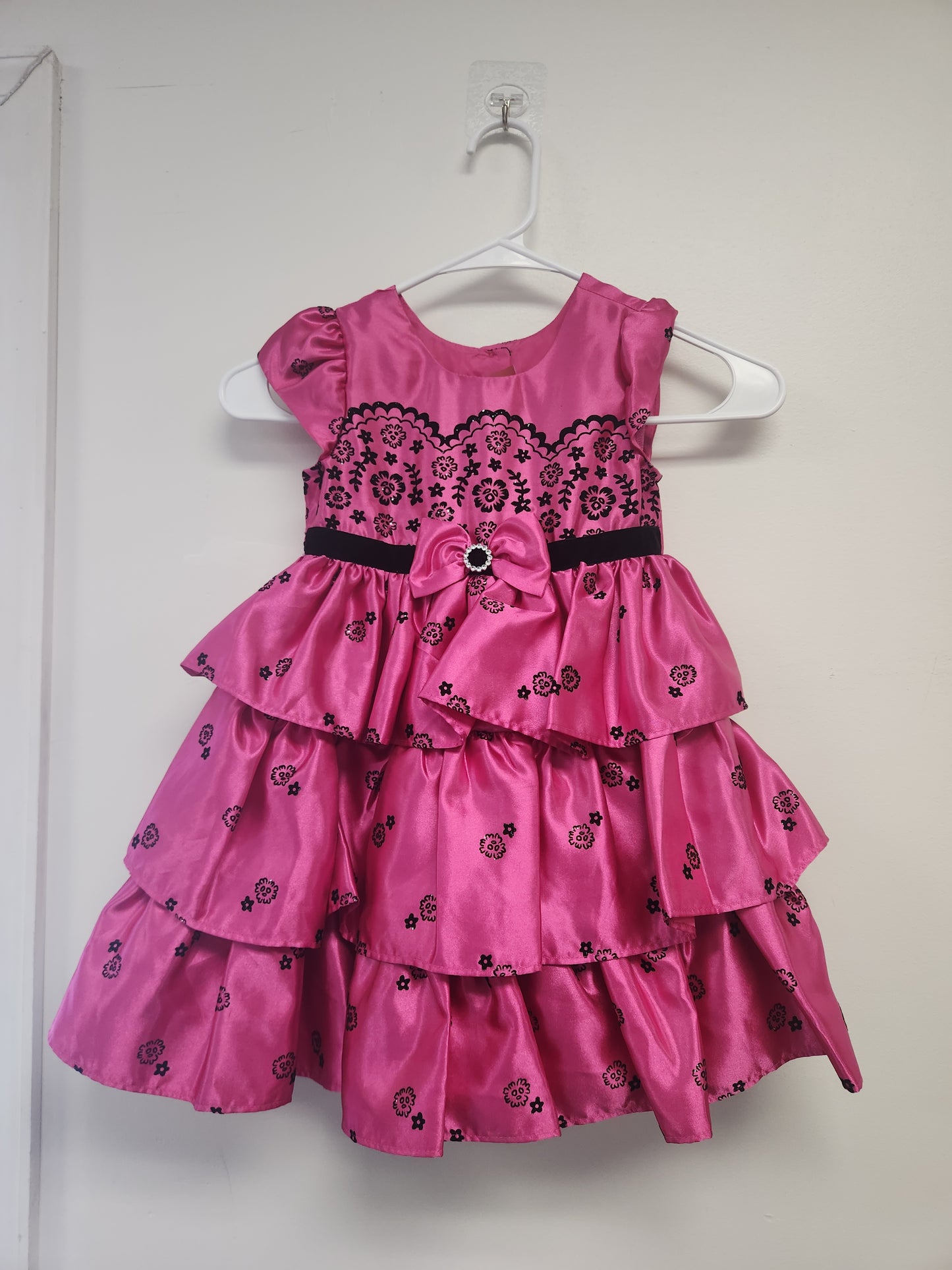 Pink/Black Jona Michelle Holiday Dress, 3T G