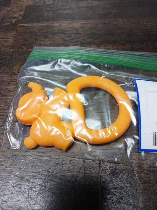 Orange Elephant  Teething Toy